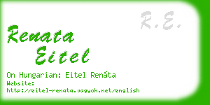 renata eitel business card